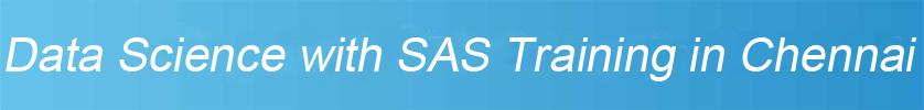 Data Science with SAS Training in Chennai