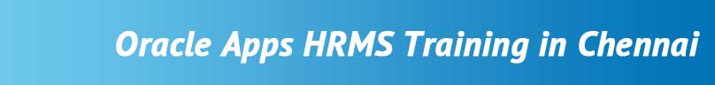 Oracle Apps HRMS Training in Chennai